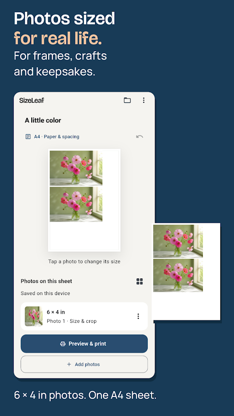 SizeLeaf: Photo Print Layouts screenshot