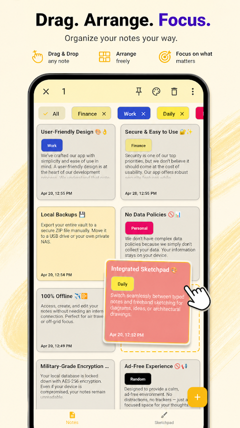 PrivNotesPro – Offline Notepad screenshot