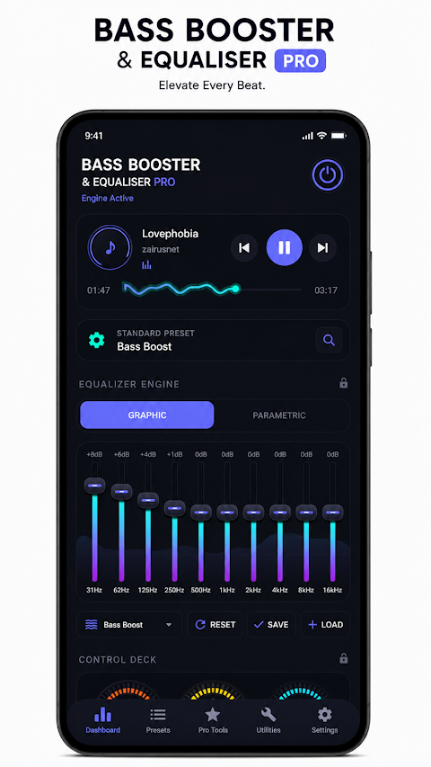 Bass Booster & Equalizer Pro screenshot