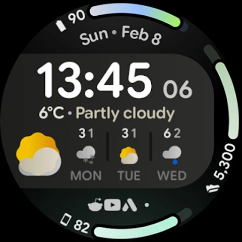 Weather Dashboard Watch Face screenshot