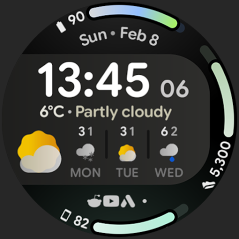 Weather Dashboard Watch Face screenshot