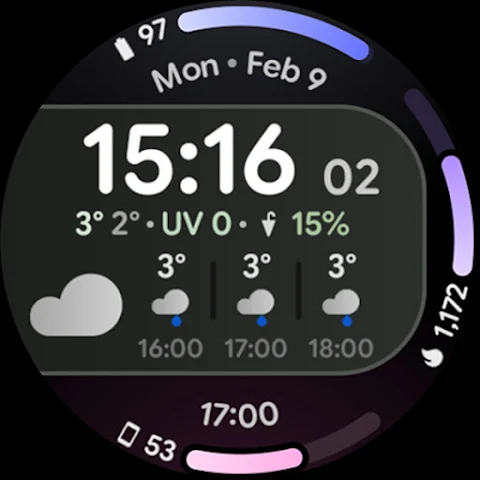 Weather Dashboard Watch Face screenshot