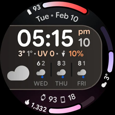 Weather Dashboard Watch Face screenshot