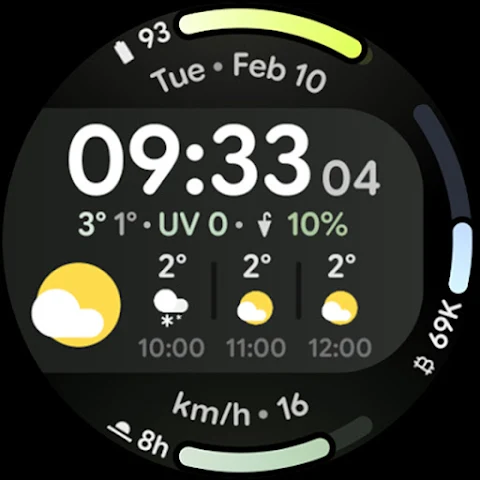 Weather Dashboard Watch Face screenshot