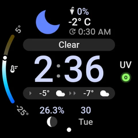 Just Weather: Watch Face screenshot