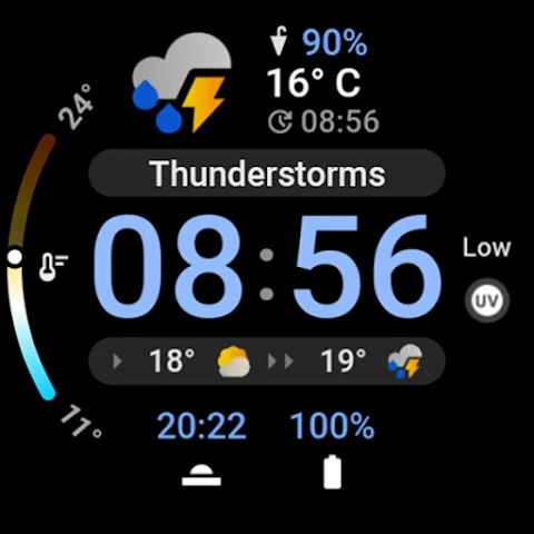 Just Weather: Watch Face screenshot
