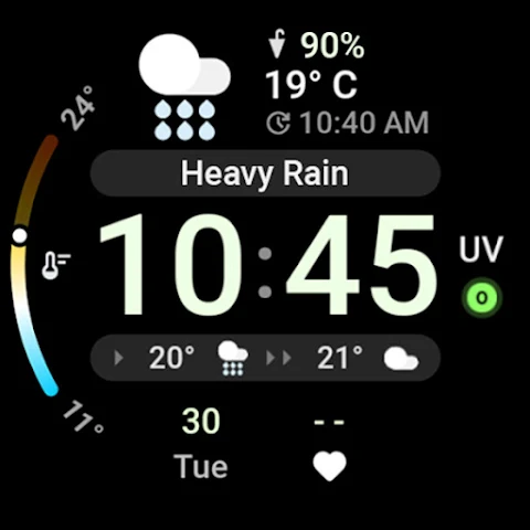 Just Weather: Watch Face screenshot