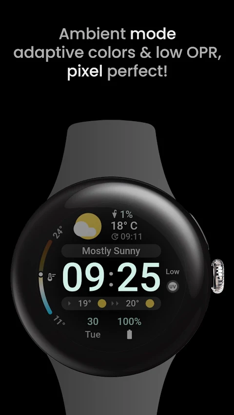 Just Weather: Watch Face screenshot