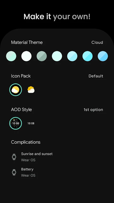Just Weather: Watch Face screenshot