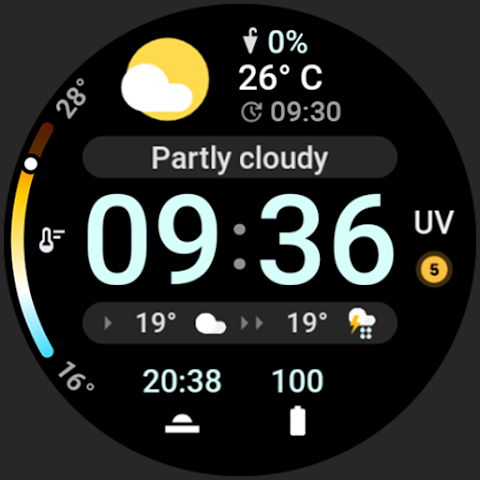 Just Weather: Watch Face screenshot