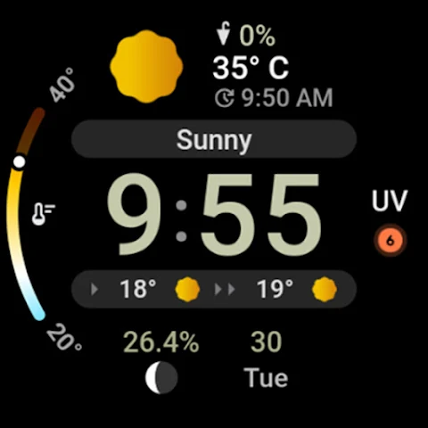 Just Weather: Watch Face screenshot