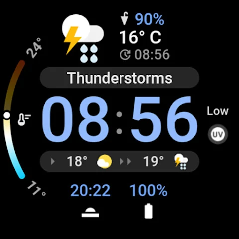 Just Weather: Watch Face screenshot