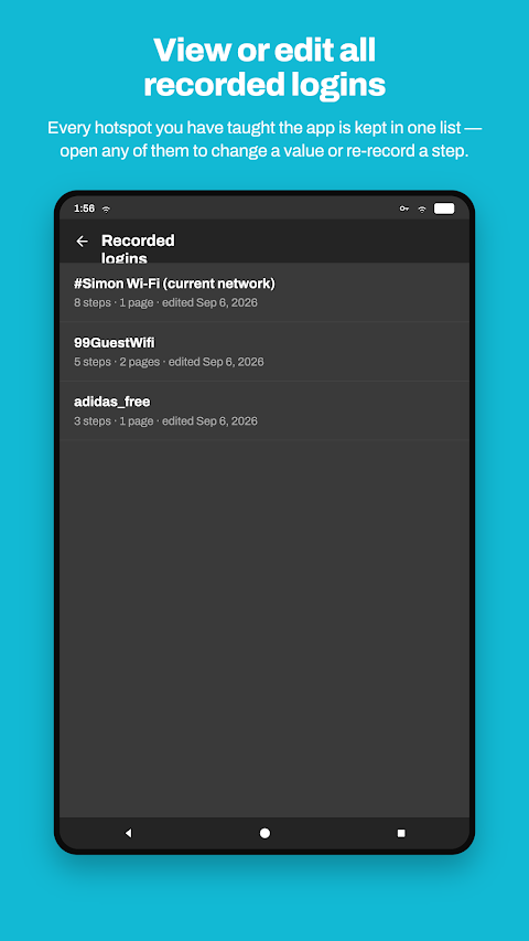 WiFi Web Login screenshot