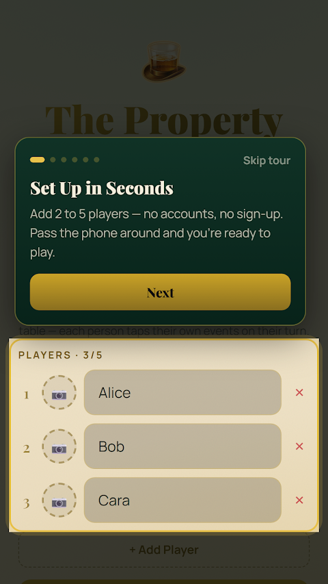 The Property Bar screenshot