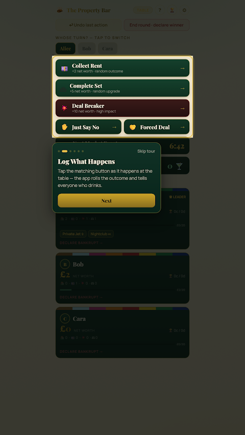 The Property Bar screenshot