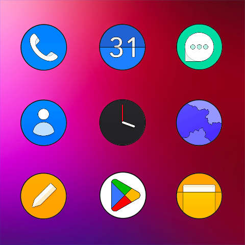Oxigen Circle – Icon Pack screenshot