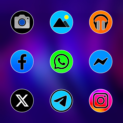 Pixly Fluo – Icon Pack screenshot