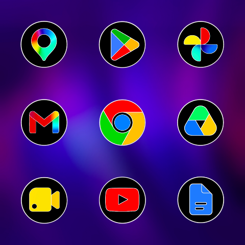 Pixly Fluo – Icon Pack screenshot