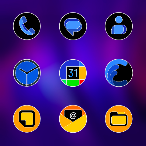 Pixly Fluo – Icon Pack screenshot