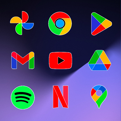 Pixly Limitless Fluo Icon Pack screenshot