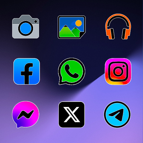 Pixly Limitless Fluo Icon Pack screenshot