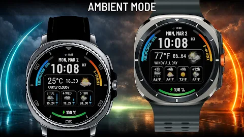 Weather watch face W10 screenshot