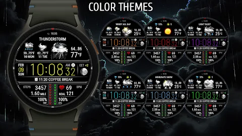 Weather watch face W7.5 screenshot