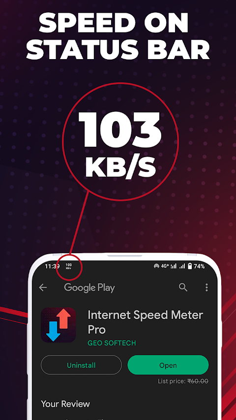 Internet Speed Meter Pro screenshot