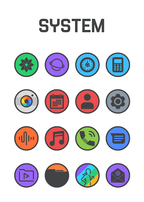 Circle Dark – Icon Pack screenshot