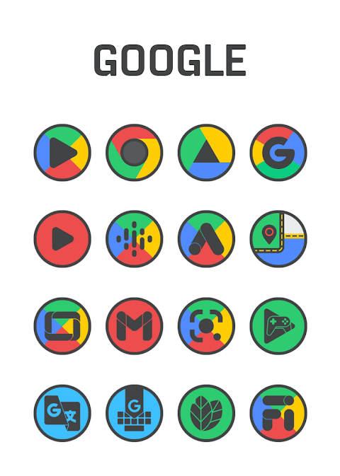 Circle Dark – Icon Pack screenshot