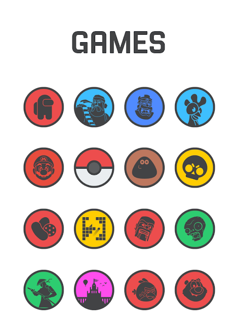 Circle Dark – Icon Pack screenshot