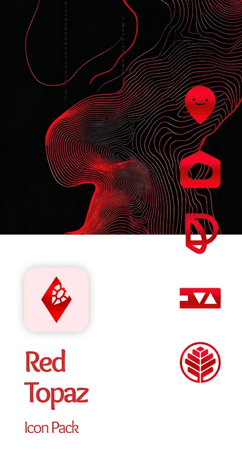 Red Topaz Icon Pack screenshot