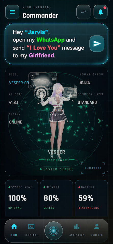 JARVIS: AI Voice Assistant screenshot