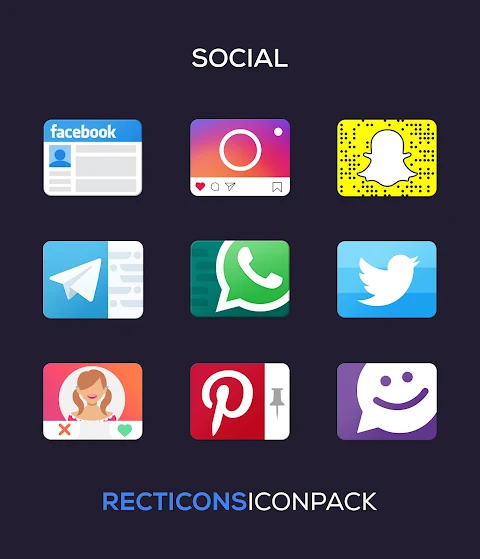Recticons – Icon Pack screenshot