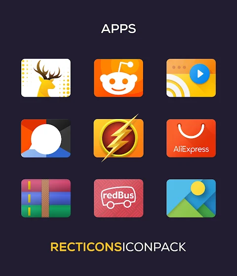 Recticons – Icon Pack screenshot