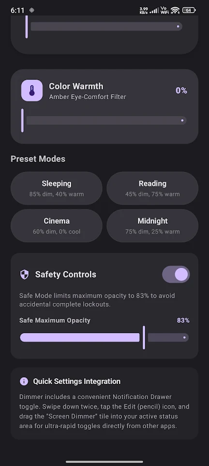 Dimmer: Night Screen Overlay screenshot