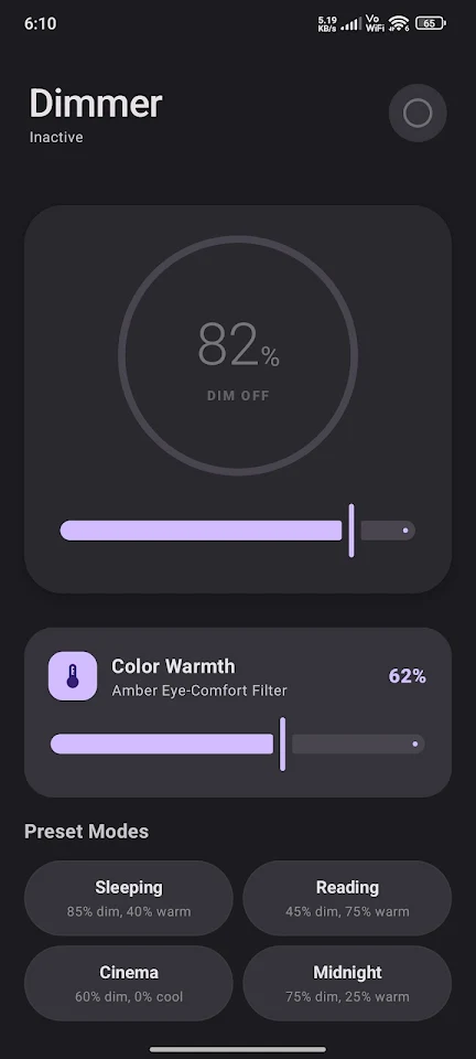 Dimmer: Night Screen Overlay screenshot