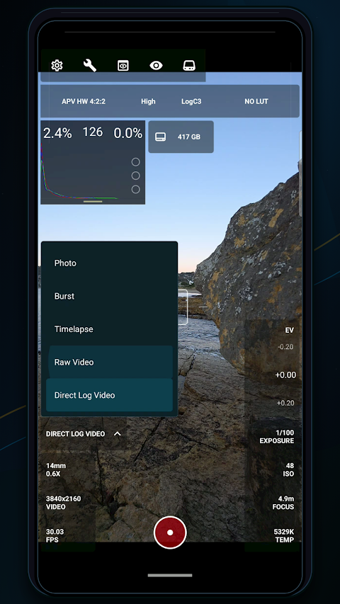 MotionCam Pro: RAW Capture screenshot