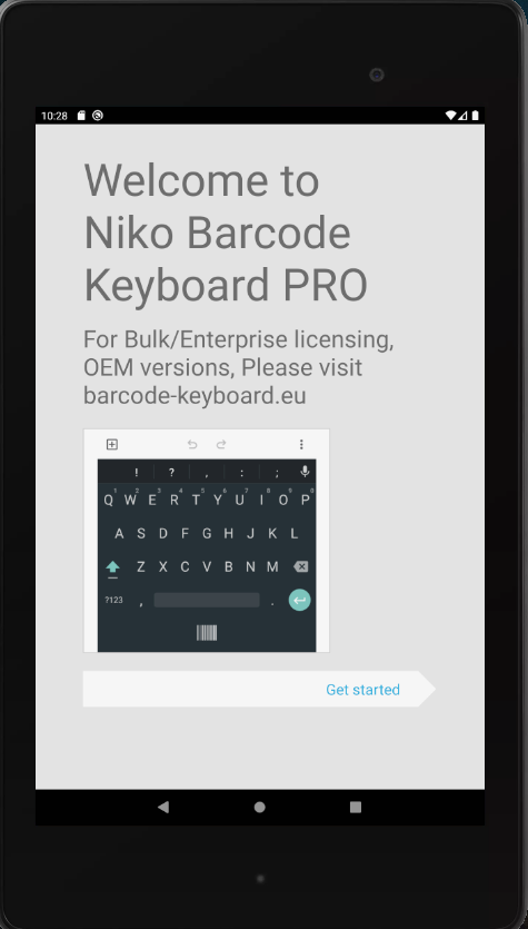 Barcode Scanner Keyboard PRO screenshot