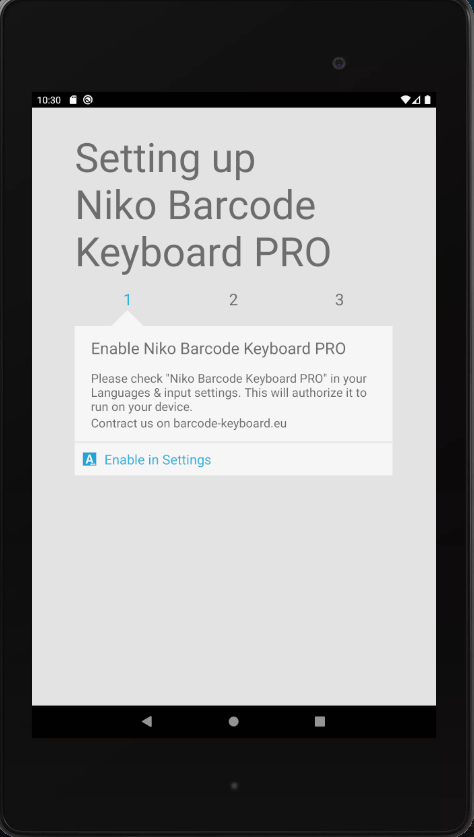 Barcode Scanner Keyboard PRO screenshot