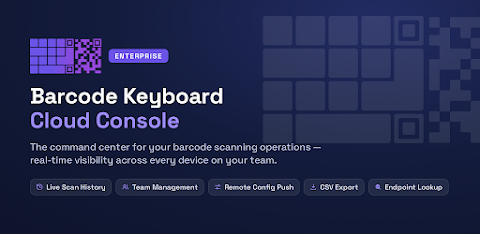 Barcode Scanner Keyboard PRO screenshot