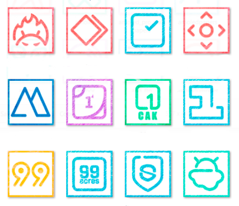 Color Crayon – Icon Pack screenshot