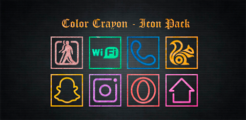 Color Crayon – Icon Pack screenshot