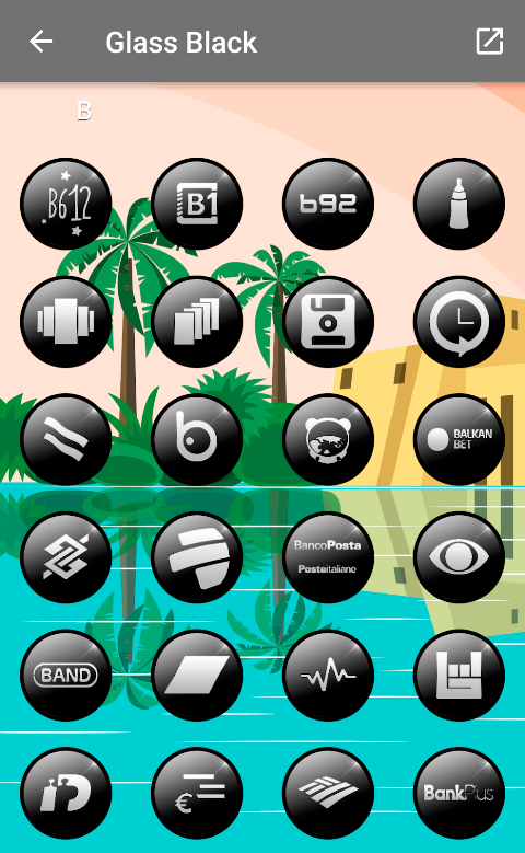 Glass Black – Icon Pack screenshot