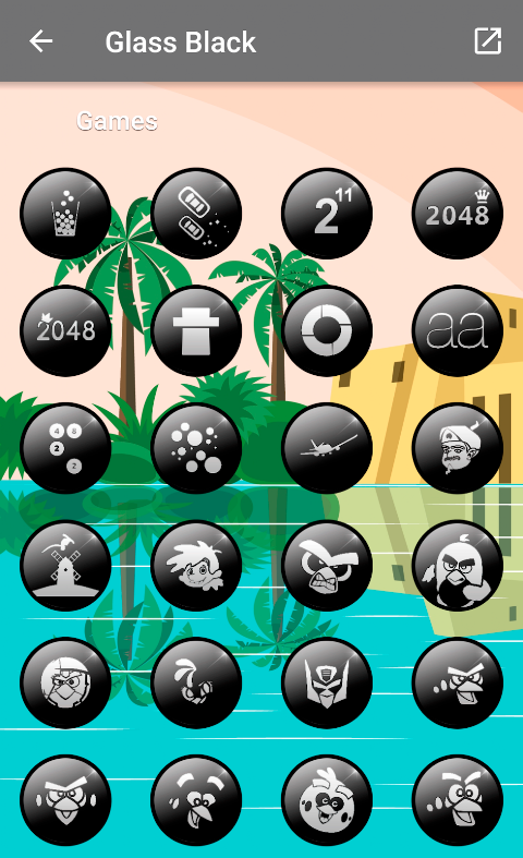 Glass Black – Icon Pack screenshot
