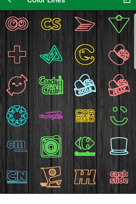 Color lines – Icon Pack screenshot