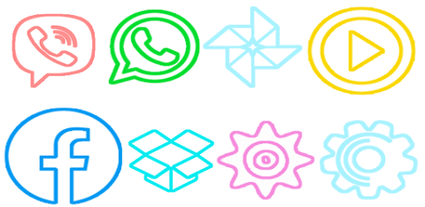Color lines – Icon Pack screenshot