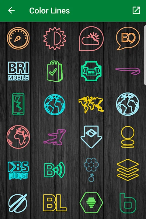 Color lines – Icon Pack screenshot
