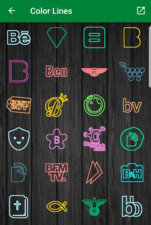 Color lines – Icon Pack screenshot