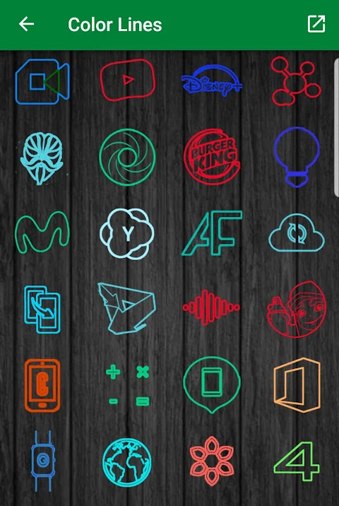 Color lines – Icon Pack screenshot